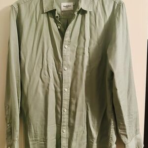 Goodfellow & Co Light Sage Green Long-Sleeve Button-Down Shirt